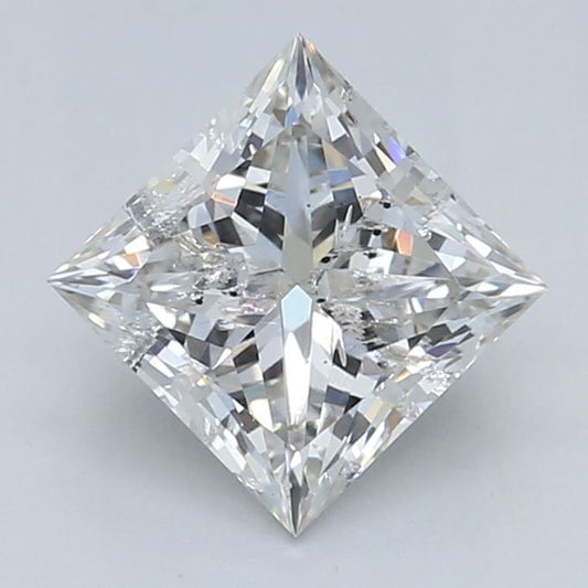 0.56ct Princess Lab Grown Diamond (Colour J, Clarity I1, Cut EX, IGI)